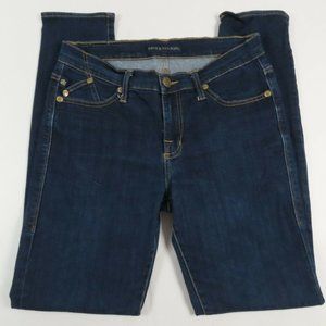Rock & Republic Womens Jeans Size 10 Berlin Skinny Mid Rise Dark Wash Blue Denim